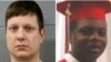 Jason Van Dyke, policier de Chicago, à gauche, et le jeune adolescent noir Laquan McDonald.