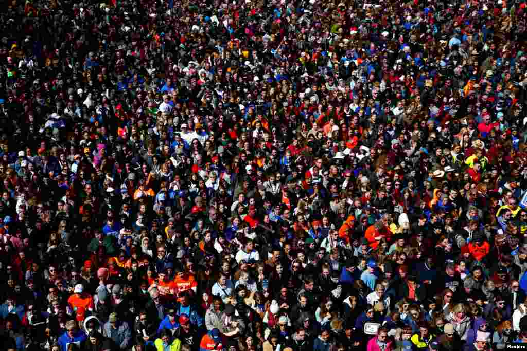 Des manifestants lors du rassemblement "March for Our Lives", à Washington, le 24 mars 2018. 