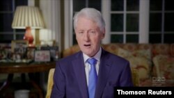El expresidente de EE.UU. Bill Clinton durante su intervención en la segunda jornada de la Convención Demócrata.