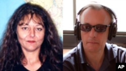  Ghislaine Dupont et Claude Verlon. (AP Photo/RFI)