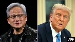 美国总统特朗普与英伟达创办人兼首席执行官黄仁勋星期五在白宫会面。两人讨论中国人工智能(AI)公司深度索求(DeepSeek)，以及收紧芯片出口的问题。