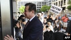 Paul Manafort arrivant au tribunal à Washington, le 15 juin 2018.