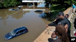 Foto tomada el 2 de septiembre del 2021 de las inundaciones causadas por el huracán Ida en la ciudad de Nueva York, EE. UU.