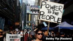 Manifestation pro-démocratie à Hong Kong