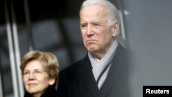 El exvicepresidente de EE.UU. Joe Biden y la senadora Elizabeth Warren encabezan las encuestas para la nominación presidencial demócrata.