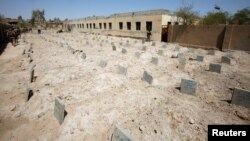 Salah satu kuburan massal ISIS di Falluja, Irak.