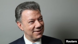 Le président colombien Juan Manuel Santos à Manhattan, New York, États-Unis, 21 septembre 2016. 