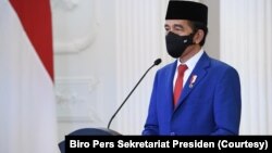 Presiden Joko Widodo merekam pidato untuk Sidang Umum PBB, Rabu, 23 September 2020. (Foto: Biro Pers Sekretariat Presiden)