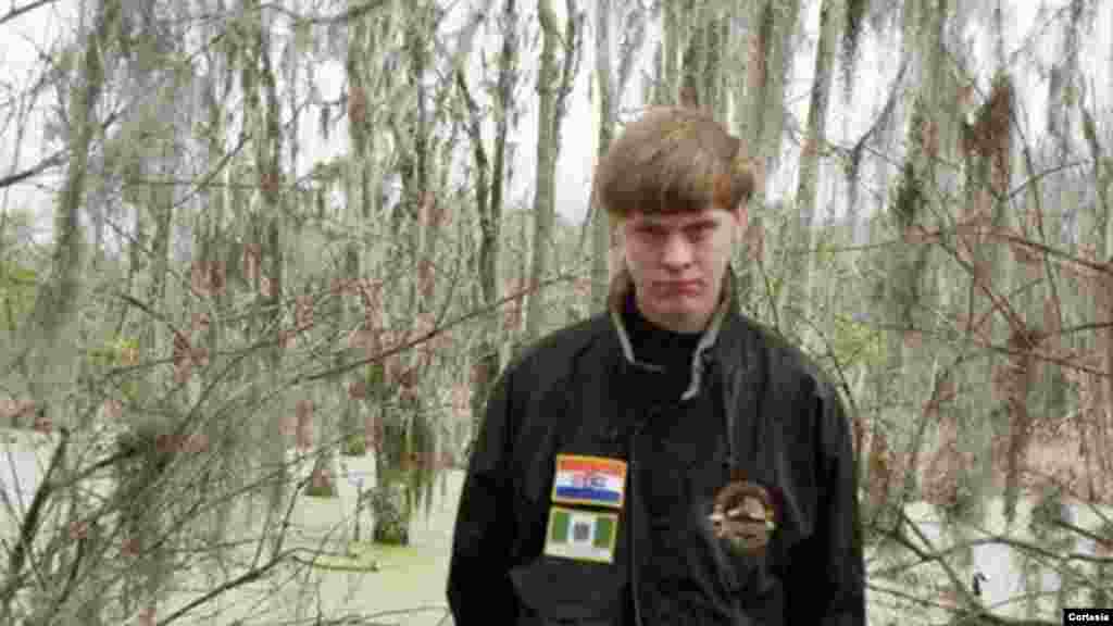 Dylann Roof, 21, l’auteur présumé de la fusillade qui couté la vie à neuf personnes dans une église à Charleston, Caroline du Sud