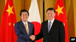 安倍G20峰會的前夕會晤習近平主席。