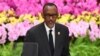 Paul Kagamé, le président en exercice de l’Union africaine, lors de la cérémonie d’ouverture du Forum sur la coopération Chine-Afrique au Grand Palais du Peuple à Beijing, le 3 septembre 2018.