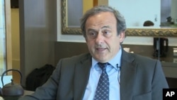 Miche Platitni, le président suspendu de l'UEFA