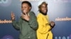 Detroit rap duo Zayion McCall, left, and Zay Hilfigerrr attend the 2016 Nickelodeon HALO Awards at Pier 36, Nov. 11, 2016, in New York.