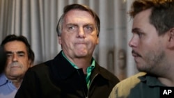 El expresidente brasileño Jair Bolsonaro captado el 30 de junio de 2023, día en que los jueces determinaron que quedaba inelegible para postularse a un cargo público hasta 2030 al considerar que abusó de su autoridad y sembró dudas infundadas sobre el sistema electoral.