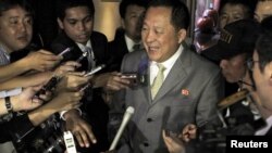 រូបភាពឯកសារ៖ លោក​ Ri Yong Ho នៃ​ប្រទេស​កូរ៉េ​ដែល​ជា​អតីត​អ្នក​ចរចា​កំពូល​ក្នុង​ការ​រំសាយ​អាវុធ​នុយក្លេអ៊ែរ។