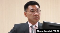  台湾最大在野党国民党主席江启臣(资料照片)