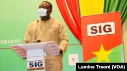 : Dr Brice Bicaba, Président du Comité de lutte contre le Covid19, Ouagadougou le 23 décembre 2020 (VOA/Lamine Traoré)