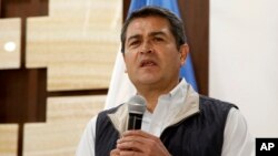 Le président hondurien, Juan Orlando Hernandez, Tegucigalpa, au Honduras, le 4 décembre 2017. 