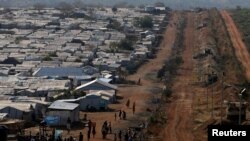 Site de personnes déplacées près de Juba au Soudan du Sud, le 25 janvier 2017.