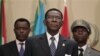 Jean-Marie Le Pen à l'investiture d'Obiang, réélu avec plus de 93 % des voix