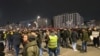 Blokada glavne raskrsnice u naselju Beograd na vodi na koju je građane pozvala Inicijativa "Most ostaje" (Foto: FoNet)