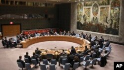 La salle du conseil de sécurité de l'Onu.