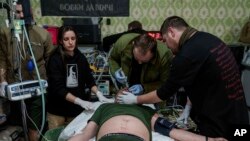 Un soldado ucraniano herido en el frente de batalla cerca de Pokrovsk el 23 de diciembre del 2024.