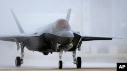 Un F-35 sur sa base opérationnelle à Hill Air Force Base, dans l'État américain de l'Utah, le 2 septembre 2015. 