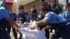 ARCHIVO. Un grupo de mujeres son detenidas en Nicaragua durante una manifestación en el año 2018. Foto :VOA