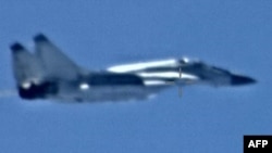 Rossiyaning Mig-29 qiruvchi samolyoti Liviya osmonida. 26-may, 2020. 