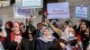 Palestinke obeležavaju Međunarodni dan žena na skupu u Gazi (Foto: AFP/Mahmud Hams)