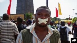 EA maioria das manifestações realizadas em Angola são convocadas por jovens (foto de arquivo)