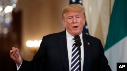 Presidente Trump en conferencia de prensa conjunta, el lunes, con el Primer Ministro de Italia, Giuseppe Conte