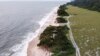 Une vue aérienne des côtes gabonaises.