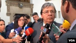 El canciller de Colombia, Carlos Holmes Trujillo, intervino el miércoles 11 de septiembre de 2019 ante países de la OEA para abordar situación en Venezuela.