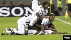 Des joueurs du TP Mazembe, décembre 2012