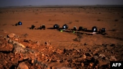 Un campement à la frontière du Soudan et du Tchad, le 12 mars 2009.
