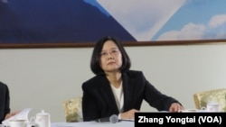 台灣總統蔡英文。（美國之音張永泰拍攝）