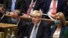FILE - British Prime Minister Boris Johnson attends the weekly Prime Minister's Questions at the parliament in London, Jan. 12, 2022. (UK Parliament/Jessica Taylor/Handout via Reuters)