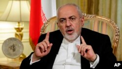 Mohammad Javad Zarif, chef de la diplomatie iranienne, à New York, le 24 avril 2018. 
