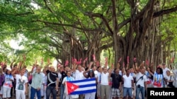 Certains des dissidents libérés à Cuba (Reuters)