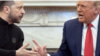 Фото із зустрічі президента США Дональда Трампа і президента України Володимира Зеленського у Овальному кабінеті Білого дому 28 лютого 2025 року. AFP