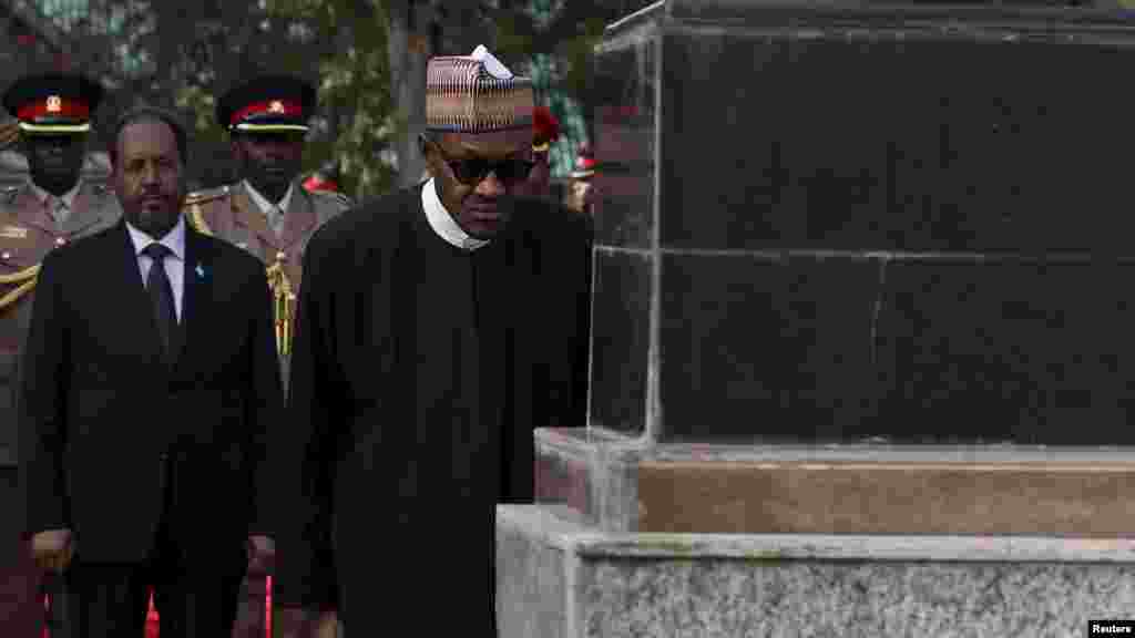 Shugaba Muhammadu Buhari ya kai gaisuwar ta'aziyya wajen taron jajen sojojin Kenya da aka kashe a El Adde. 