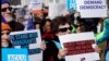 Protests Slam Trump's Declaration as States Ready Lawsuit