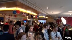 香港美国商会11月17日举办观看美国大选活动(美国之音 谭嘉琪拍摄）