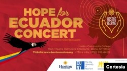 Todos los fondos recaudados en este concierto irán al fondo de ayuda del terremoto de Ecuador a través de Visión Mundial.