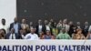 Des membres de Coalition pour l'alternance pacifique en Côte d'Ivoire (CAP-CI), réunis à Abidjan le 10 mars 2025.