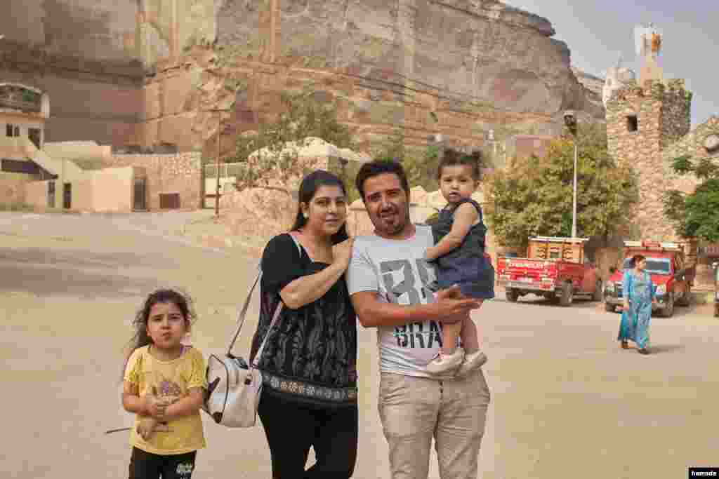 "We are worried that the virus will start spreading faster but we don’t ever want to stop praying or going to church,” said Mosa Nazmy after the church service attending a mass with his wife and children, Aug. 30, 2020 in Cairo. (Hamada Elrasam/VOA)