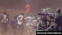 Malawi police chase protesters. At least 19 people were killed and dozens, including children, were injured after police used live ammunition during demonstrations over bad governance, fuel shortages and human rights abuses in various cities. 22 July 2011