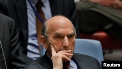 El enviado especial de Estados Unidos para Venezuela, Elliott Abrams, durante una reunión del Consejo de Seguridad de la ONU, el 28 de febrero del 2019. 